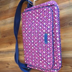 🆕 Vera Bradley Catalina Pink Diamonds messenger laptop bag